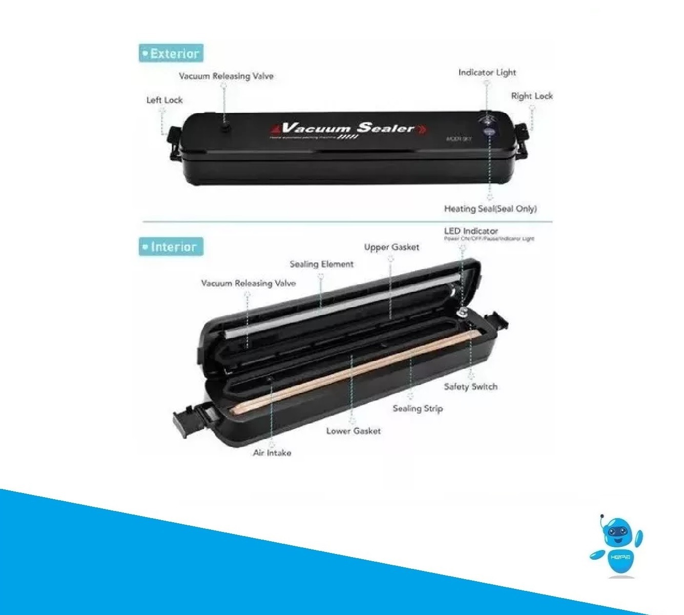 Miniatura 4 de Sellador Empacador automatico Al Vacio